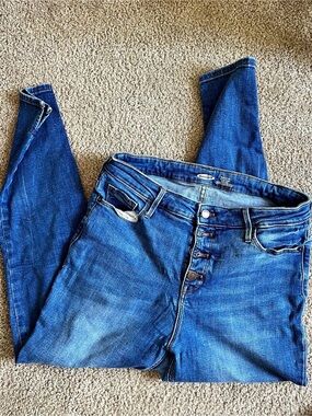 Old Navy Rockstar Super Skinny High Rise Jeans Waist 12